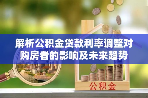 白塔解析公积金贷款利率调整对购房者的影响及未来趋势